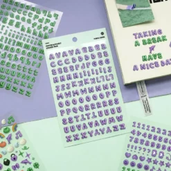 Iconic Puffer Alphabet Sticker Pack