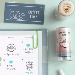 Iconic Cafe Self-Inking Diary Stamp