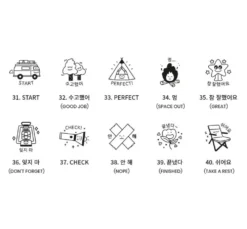 Iconic Camping Diary Stamp
