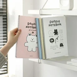 Iconic Doodle Spiral Notebook B5 Grid