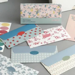 Iconic Pattern Envelope Set - 24 Envelopes + 28 Stickers