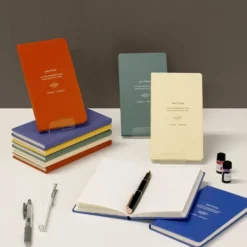 Iconic Solitude Handy Notebook - Pocket Sized, “B7 Nippon Paper” Lined (FP Friendly)