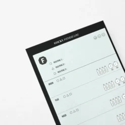 Iconic Sticky Fitness Log Memo Pad