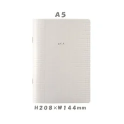 Isshoni Slim Grid Notebook - A6, B6, A5