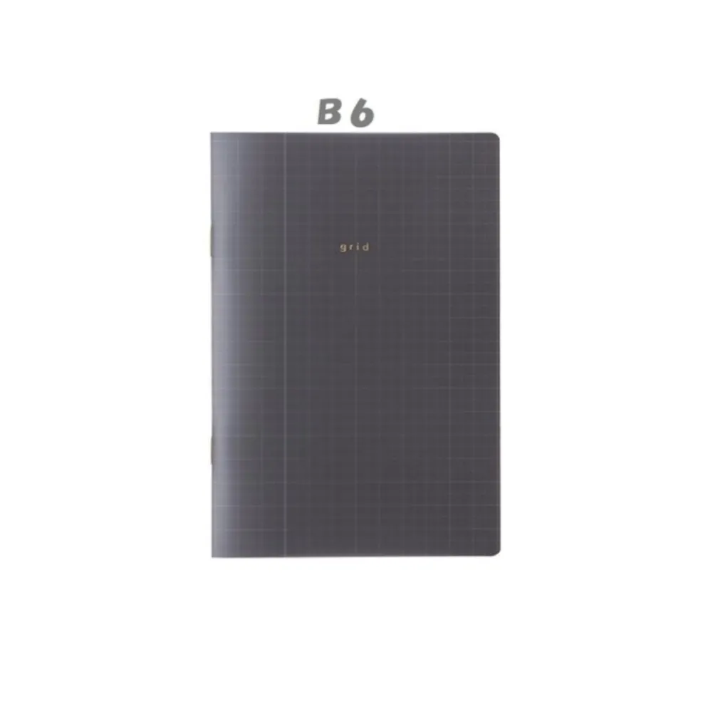 Isshoni Slim Grid Notebook - A6, B6, A5