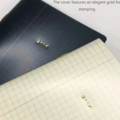 Isshoni Slim Grid Notebook - A6, B6, A5