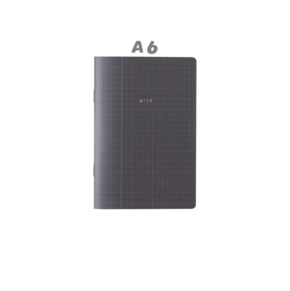 Isshoni Slim Grid Notebook - A6, B6, A5