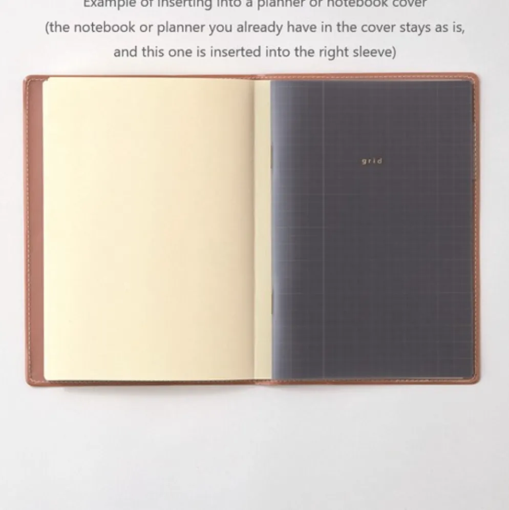Isshoni Slim Grid Notebook - A6, B6, A5