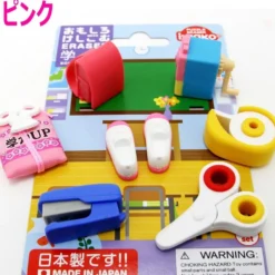 Iwako Japanese School Supply Eraser Set – Cute Puzzle Erasers, Made in Japan