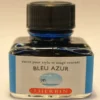 J Herbin Fountain Pen Ink Bottle -- Bleu Azur : Azure Blue