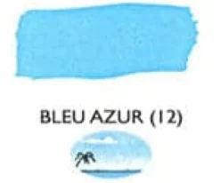 J Herbin Fountain Pen Ink Bottle -- Bleu Azur : Azure Blue