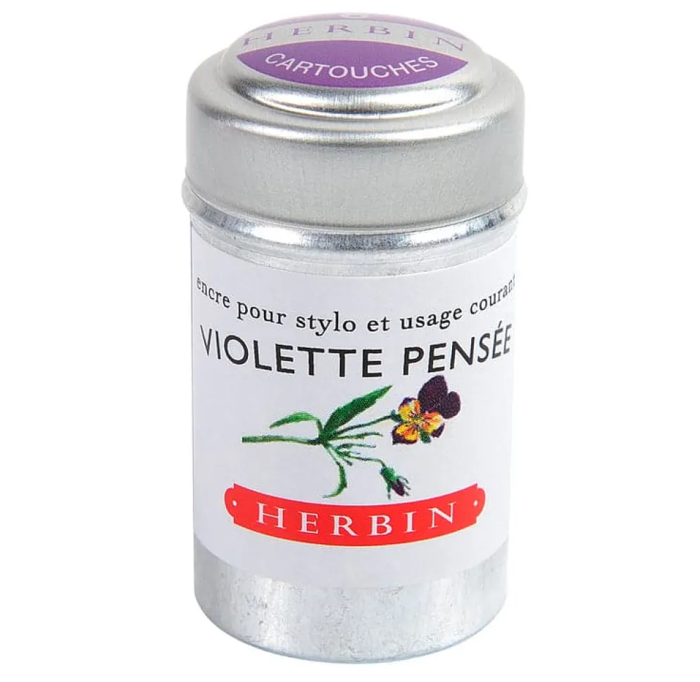 J Herbin Ink Cartridges Tin