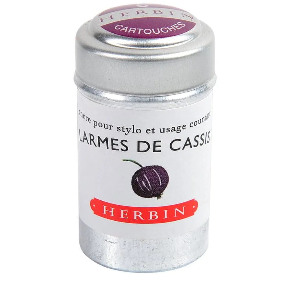 J Herbin Ink Cartridges Tin