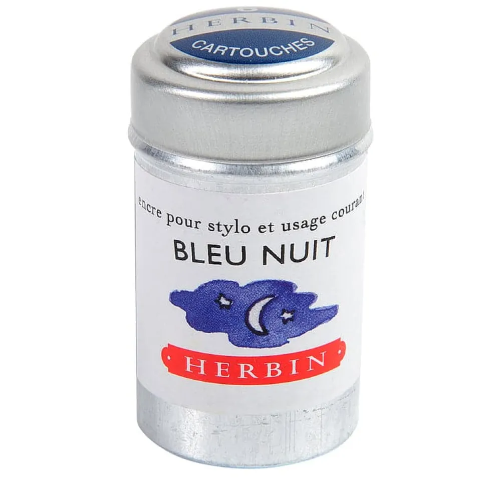 J Herbin Ink Cartridges Tin