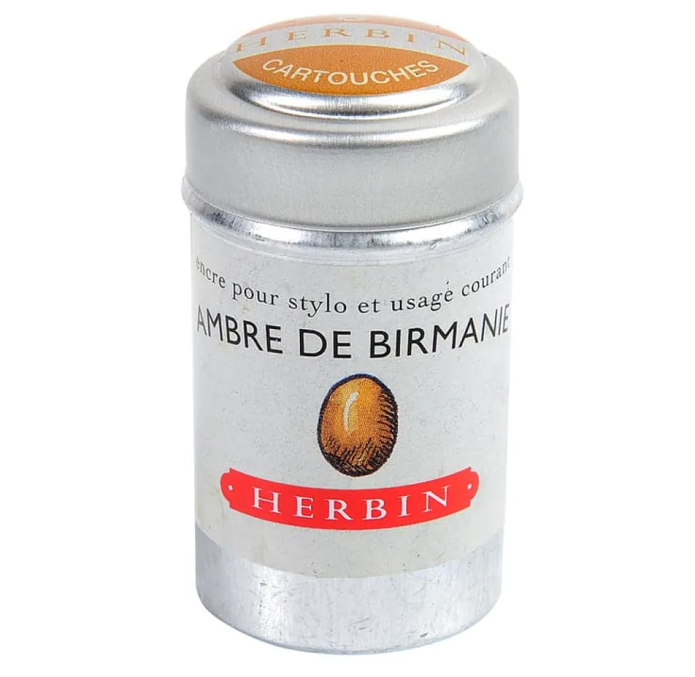 J Herbin Ink Cartridges Tin