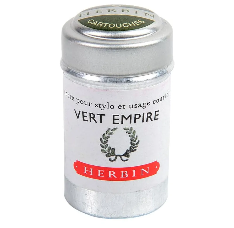 J Herbin Ink Cartridges Tin