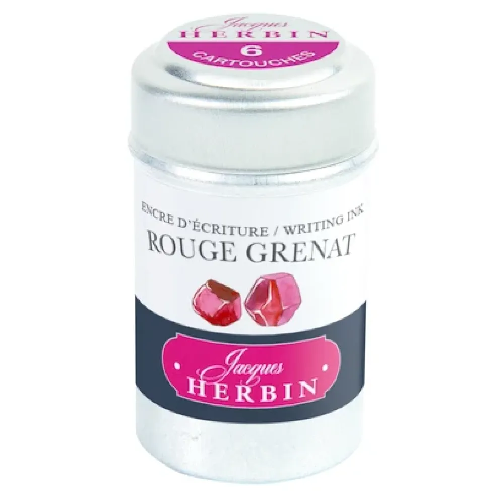 J Herbin Ink Cartridges Tin