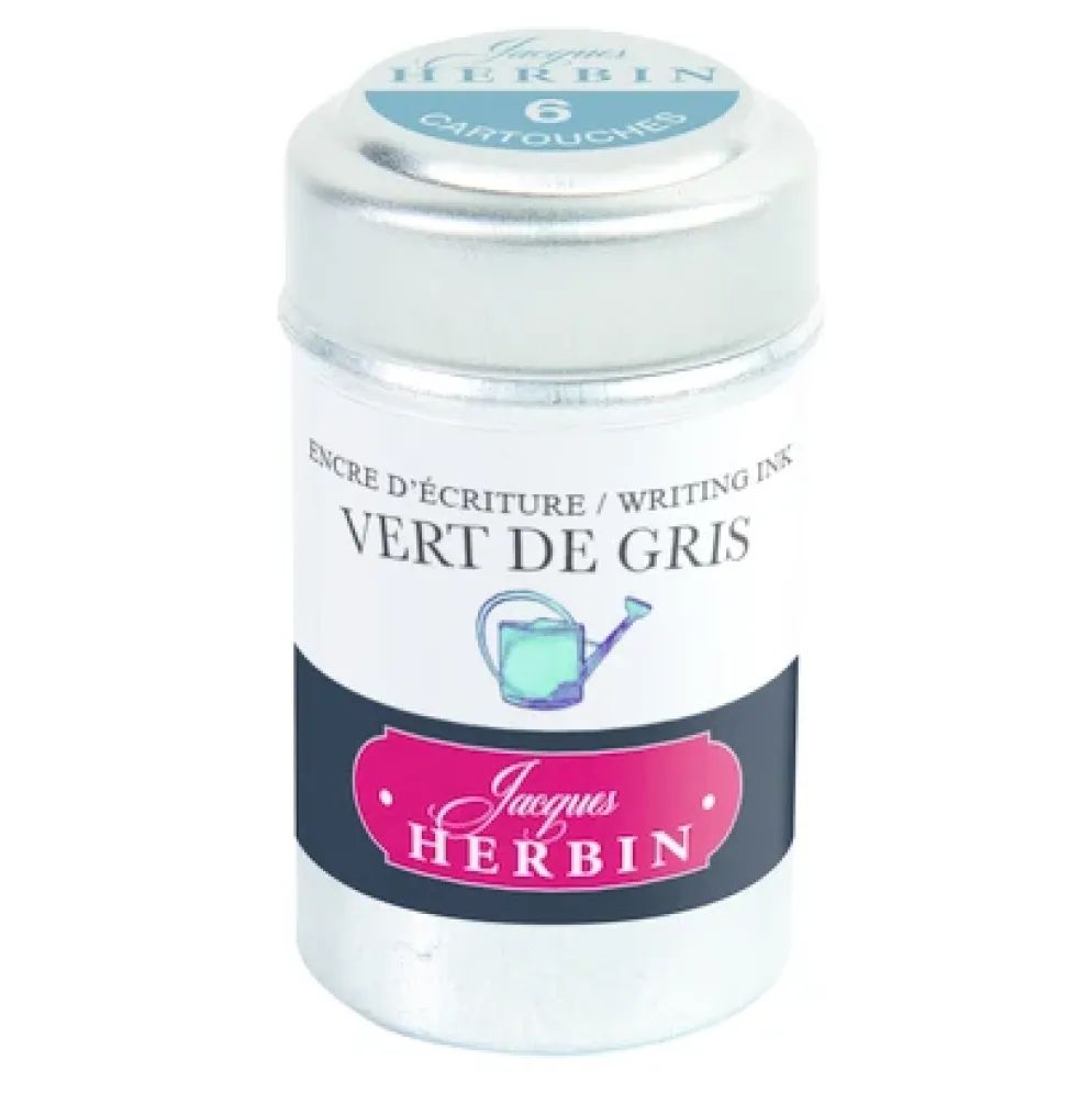 J Herbin Ink Cartridges Tin