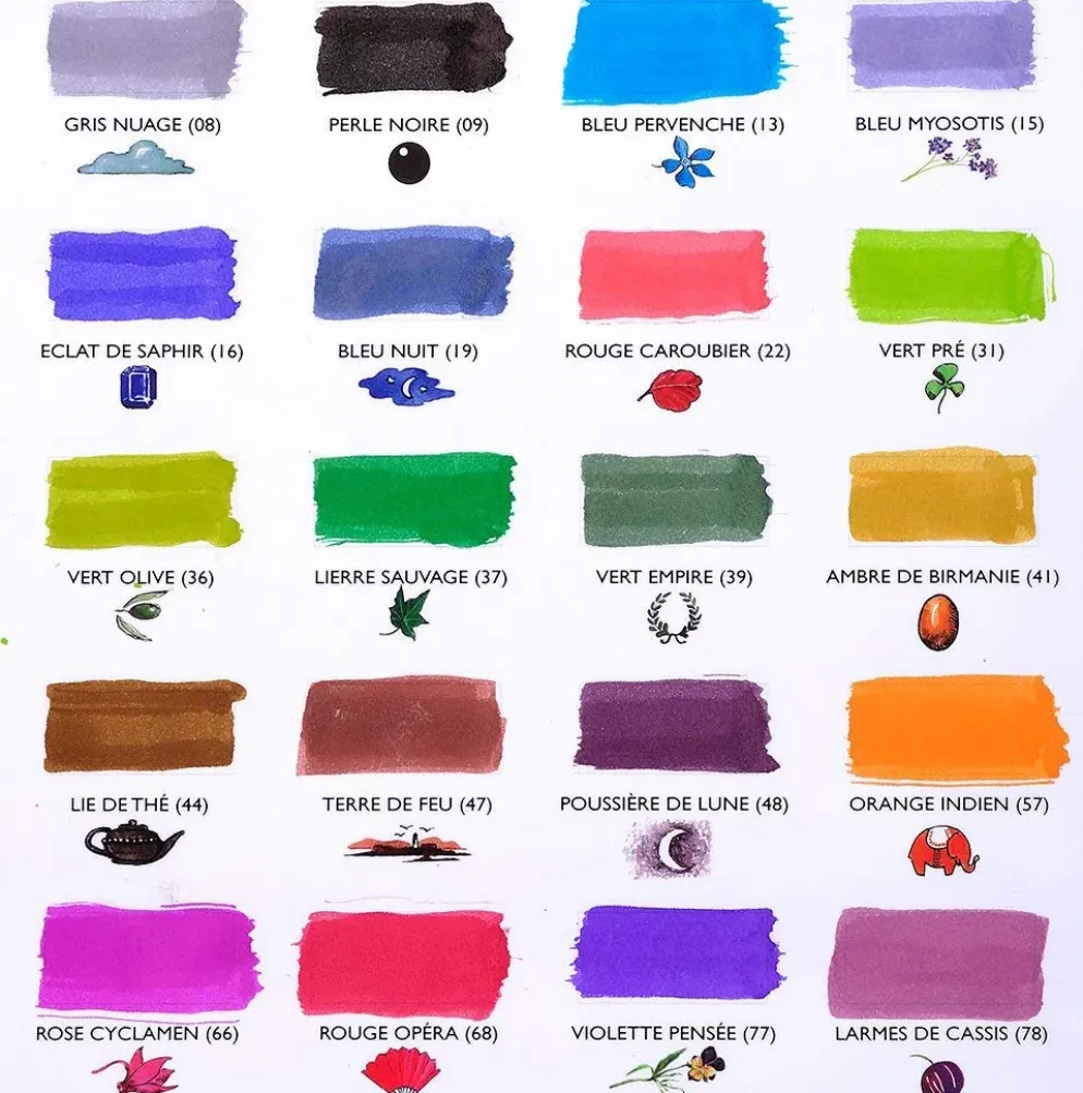 J Herbin Ink Cartridges Tin
