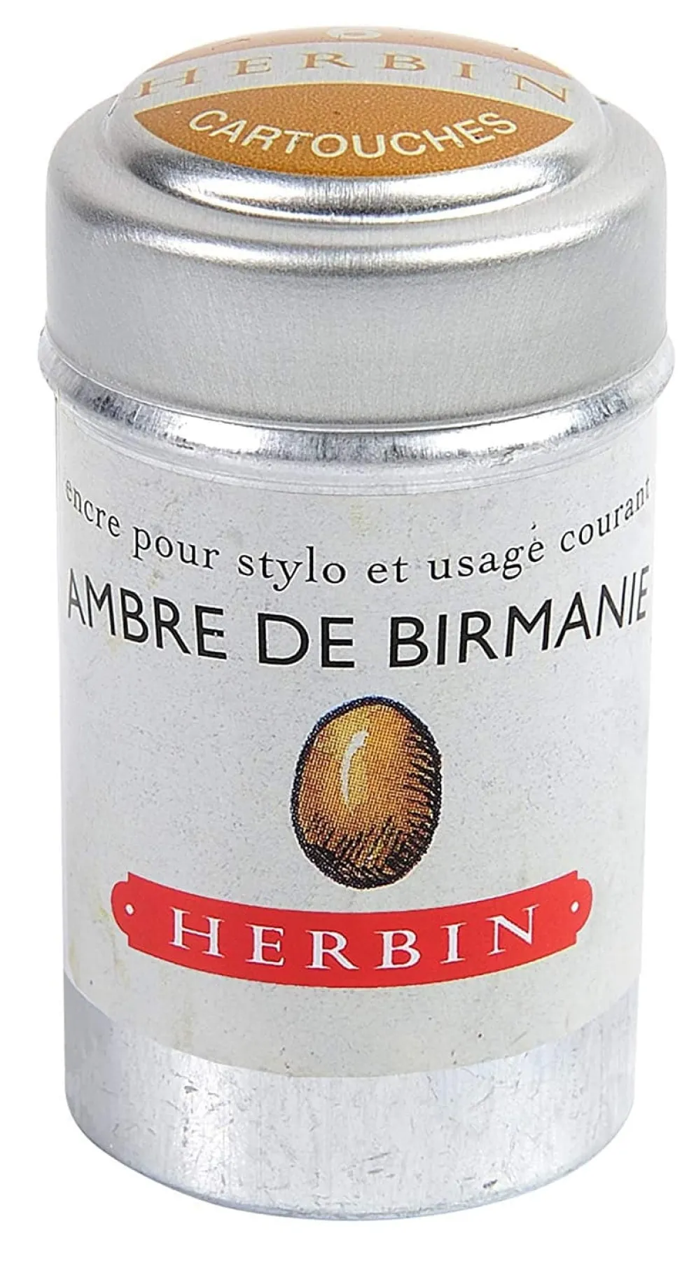 J Herbin Ink Cartridges Tin