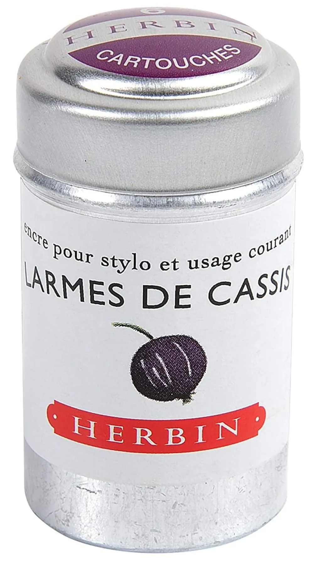 J Herbin Ink Cartridges Tin