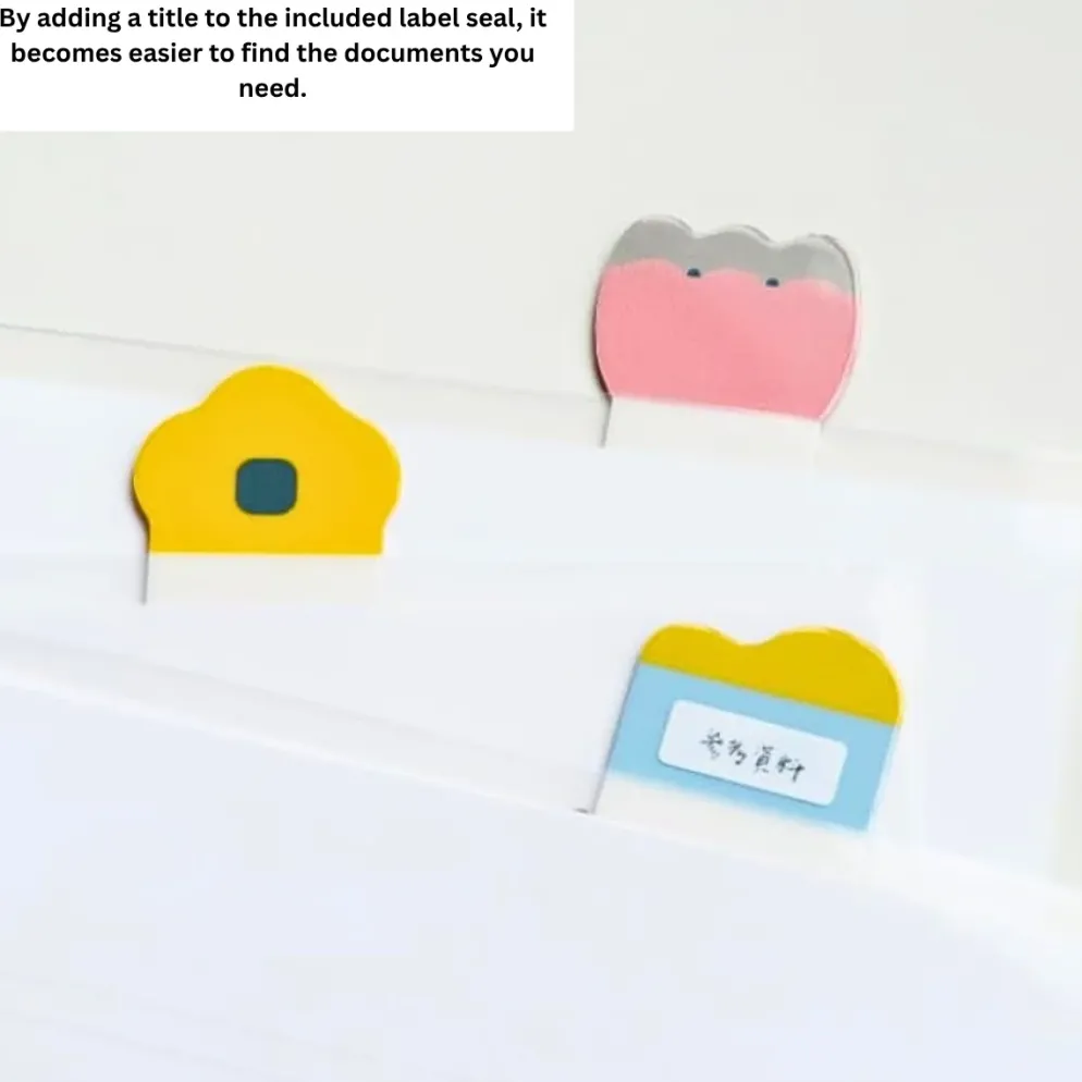 Kanmido File Tab Index Label Sticker