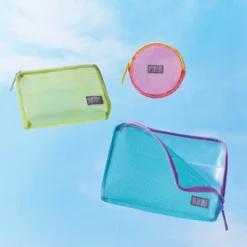 KING JIM FLATTY SHEER Semi-Transparent Pouch
