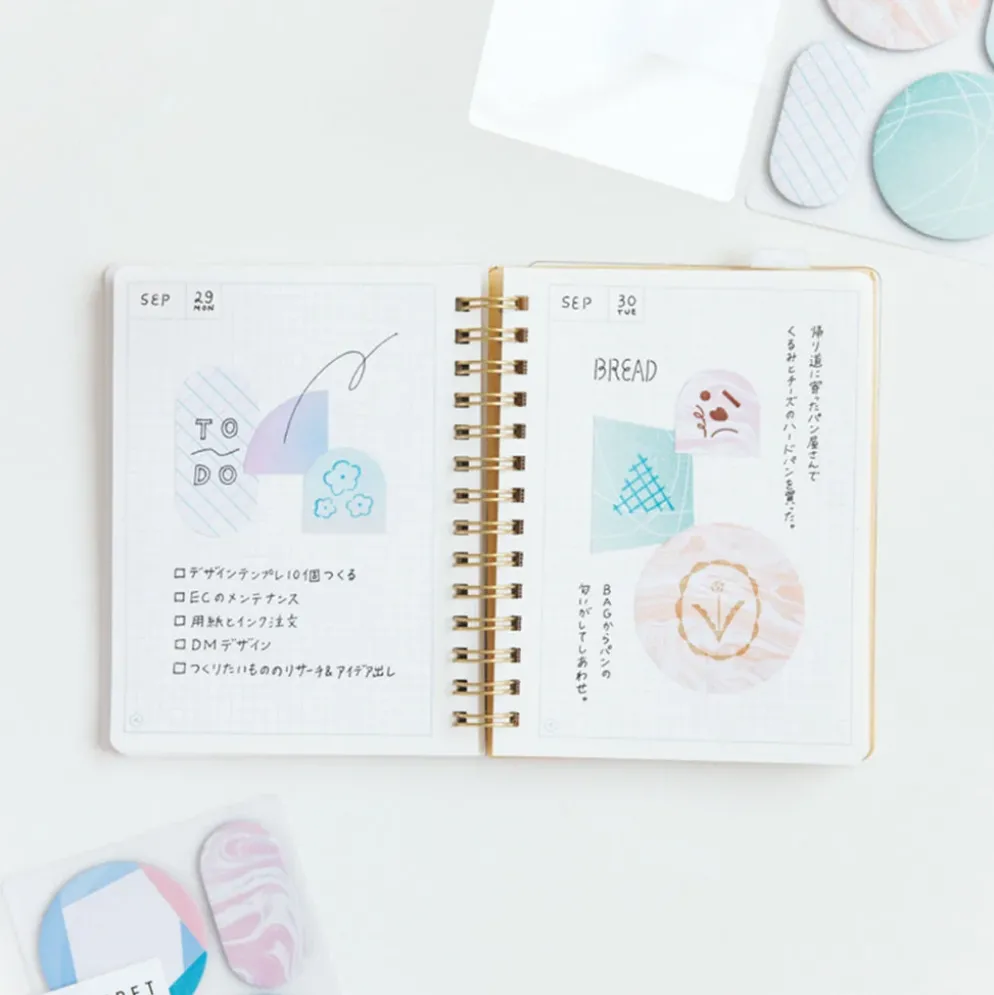 KING JIM HITOTOKI Coffret Cosmetic Sticky Notes
