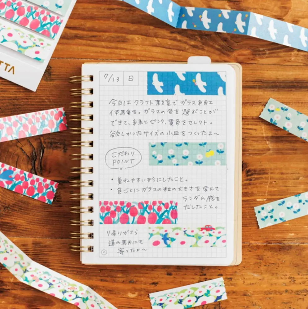 KING JIM KITTA Jabara Folding Washi Tape