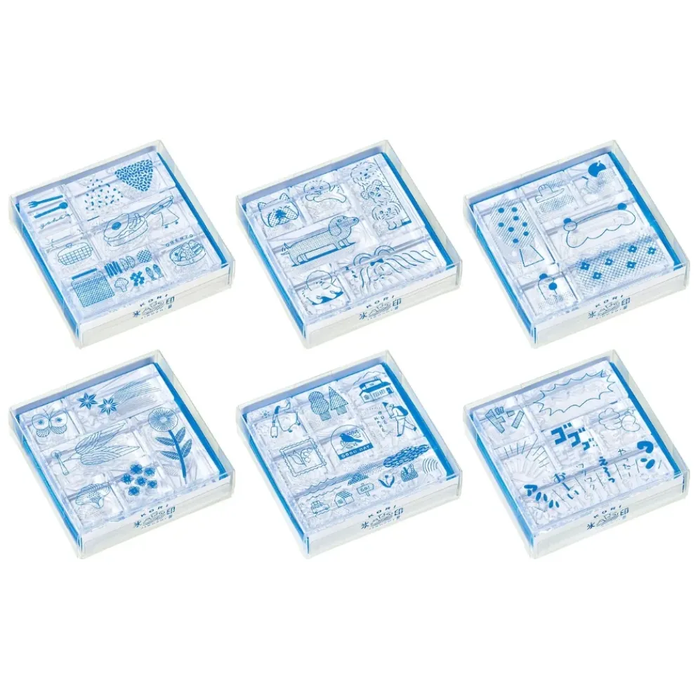 KING JIM Kori Jirushi Clear Stamps vol.2 — Set of 6