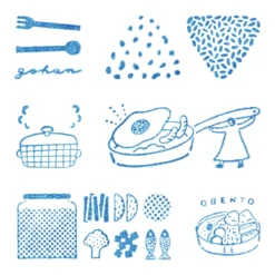 KING JIM Kori Jirushi Clear Stamps vol.2 — Set of 6