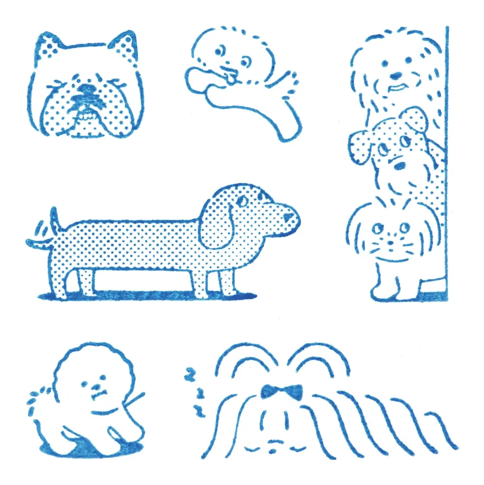 KING JIM Kori Jirushi Clear Stamps vol.2 — Set of 6