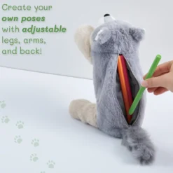 KING JIM Pouzoo Animal Design Pen Pouch