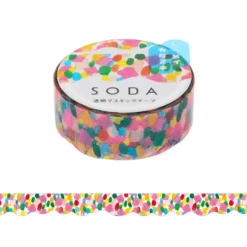 KING JIM SODA Die-Cut Masking Tape - 15mm