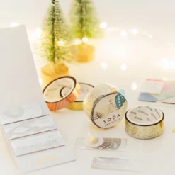 KING JIM SODA Foil & Die-Cut Masking Tape 15mm
