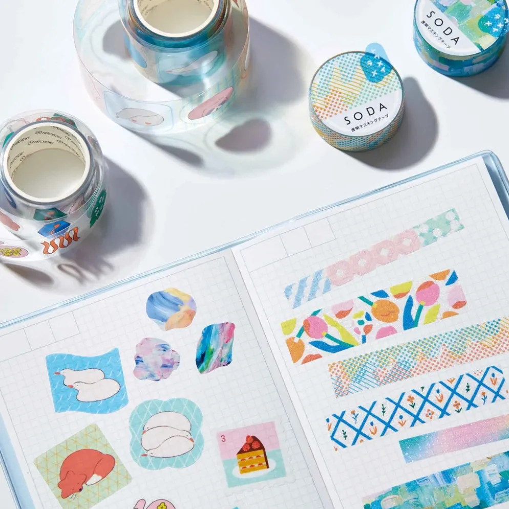 KING JIM SODA Glitter Masking Tape 15mm