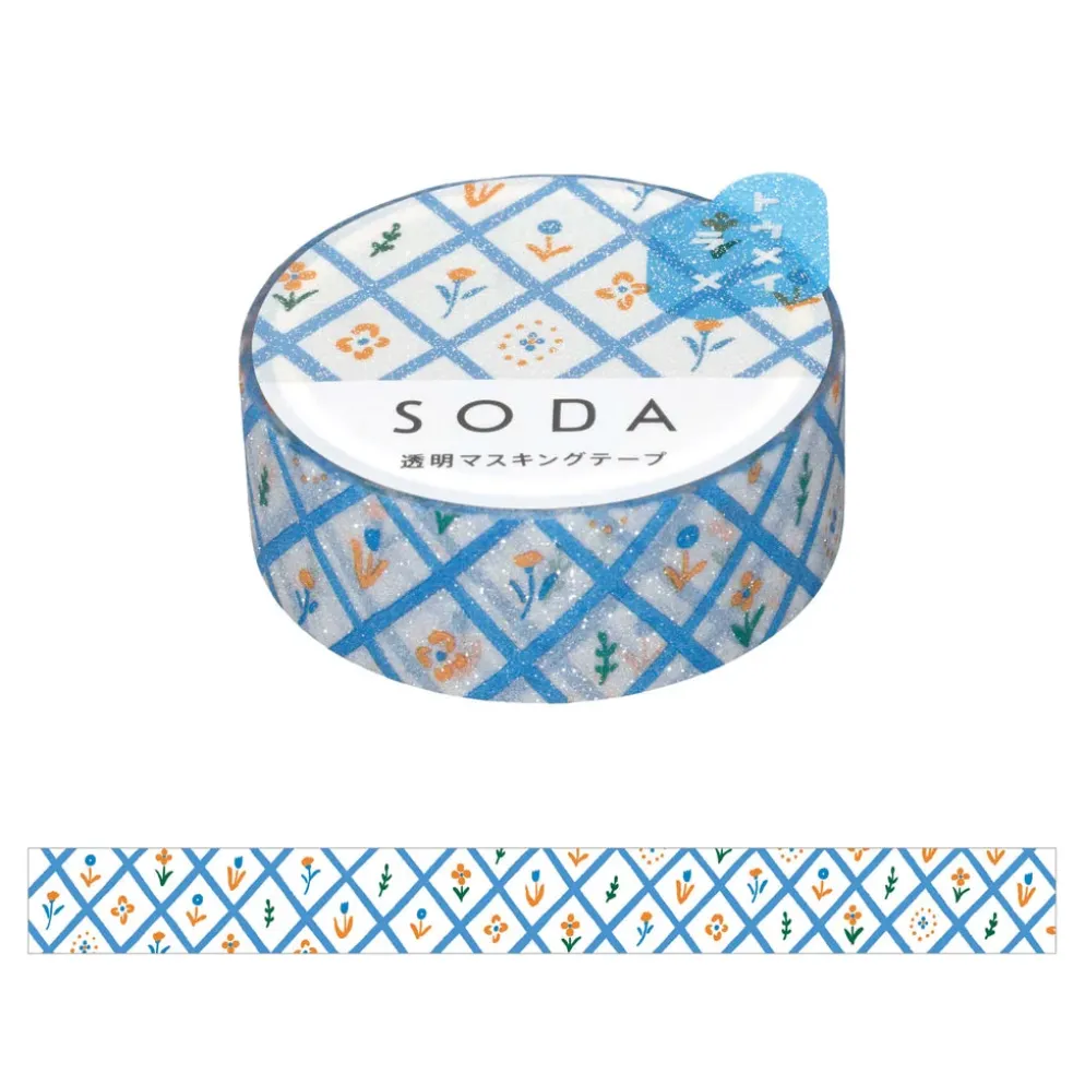 KING JIM SODA Glitter Masking Tape 15mm