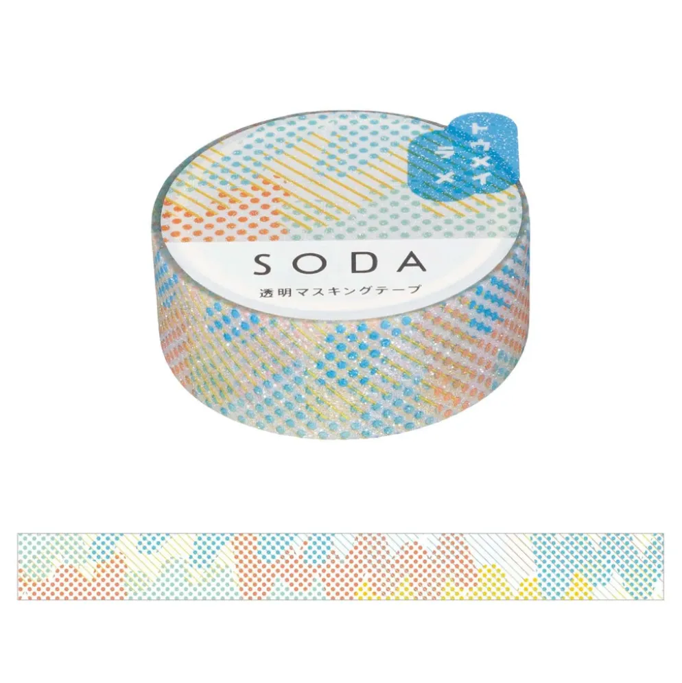 KING JIM SODA Glitter Masking Tape 15mm