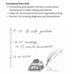 Kleid Notes Tiny Grid B6 Notebook