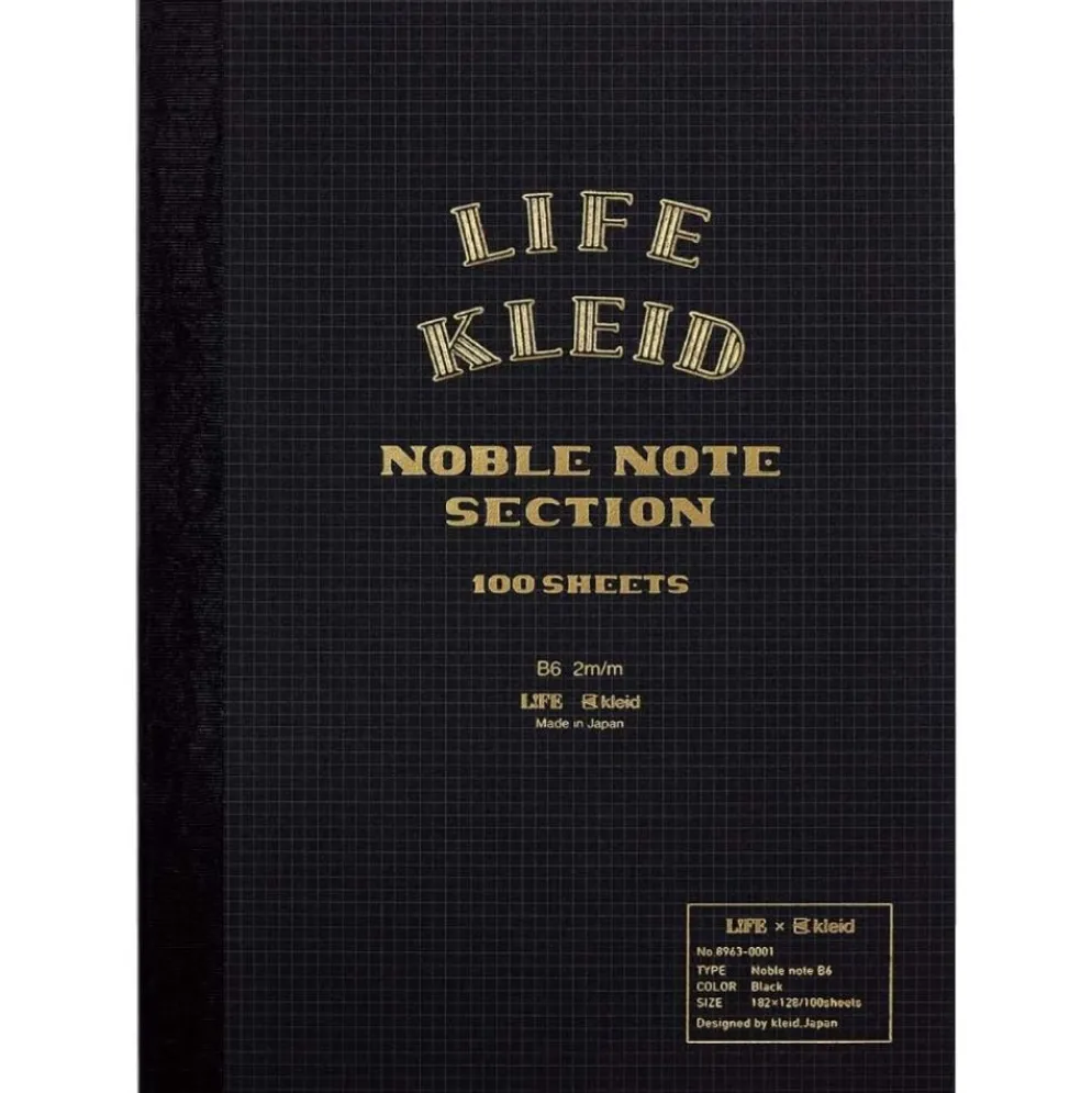 Kleid x Life Noble Notebook, 2mm Grid Paper, B6