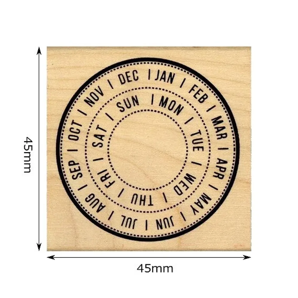Kodomo No Kao Bullet Journal Stamp - Circular Calendar
