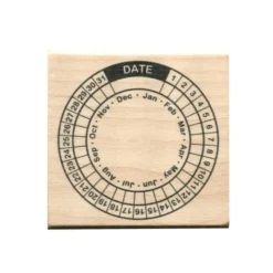 Kodomo No Kao Bullet Journal Stamp - Circular Date Tracker