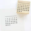 Kodomo No Kao Bullet Journal Stamp - Monthly Calendar