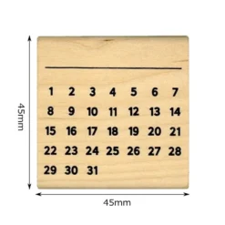Kodomo No Kao Bullet Journal Stamp - Monthly Calendar