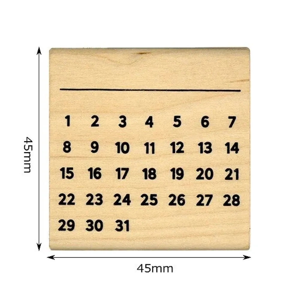 Kodomo No Kao Bullet Journal Stamp - Monthly Calendar