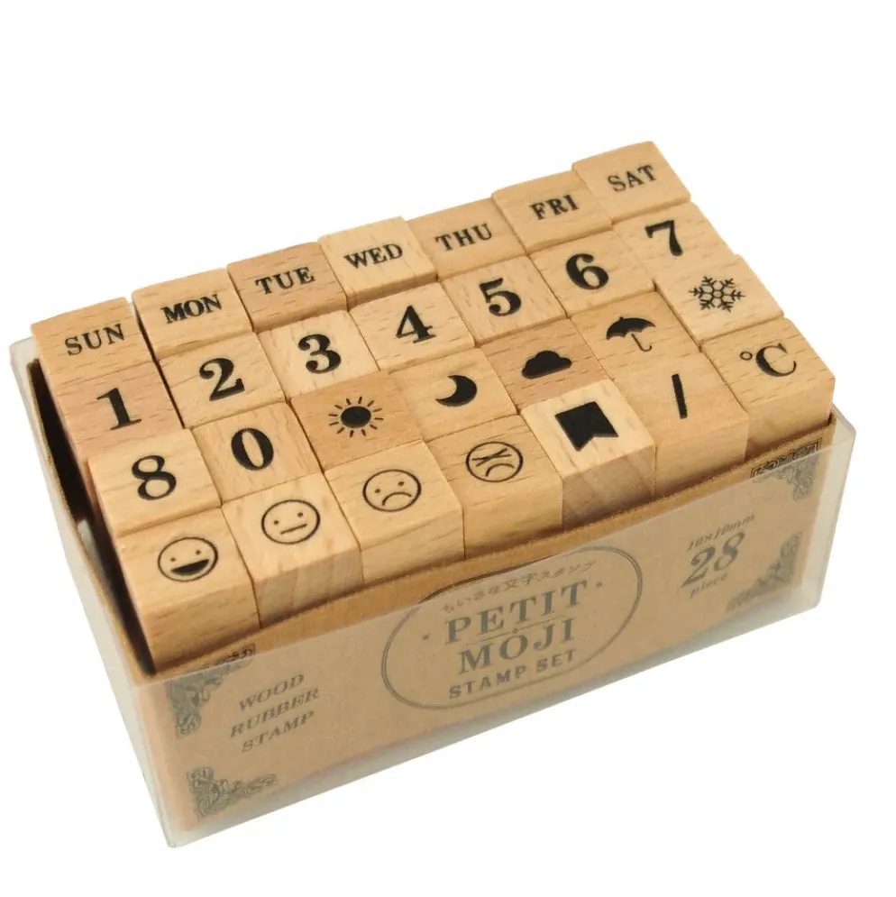Kodomo No Kao Petit Moji Stamp Set - Large