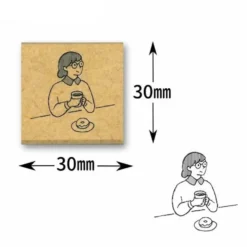 Kodomo No Kao Wooden Stamps - Everyday Life Series