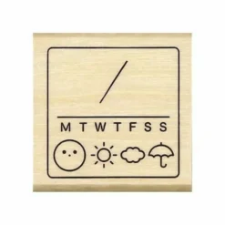 Kodomo No Kao Wooden Stamps - Journal Stamp Club Planner Stamps