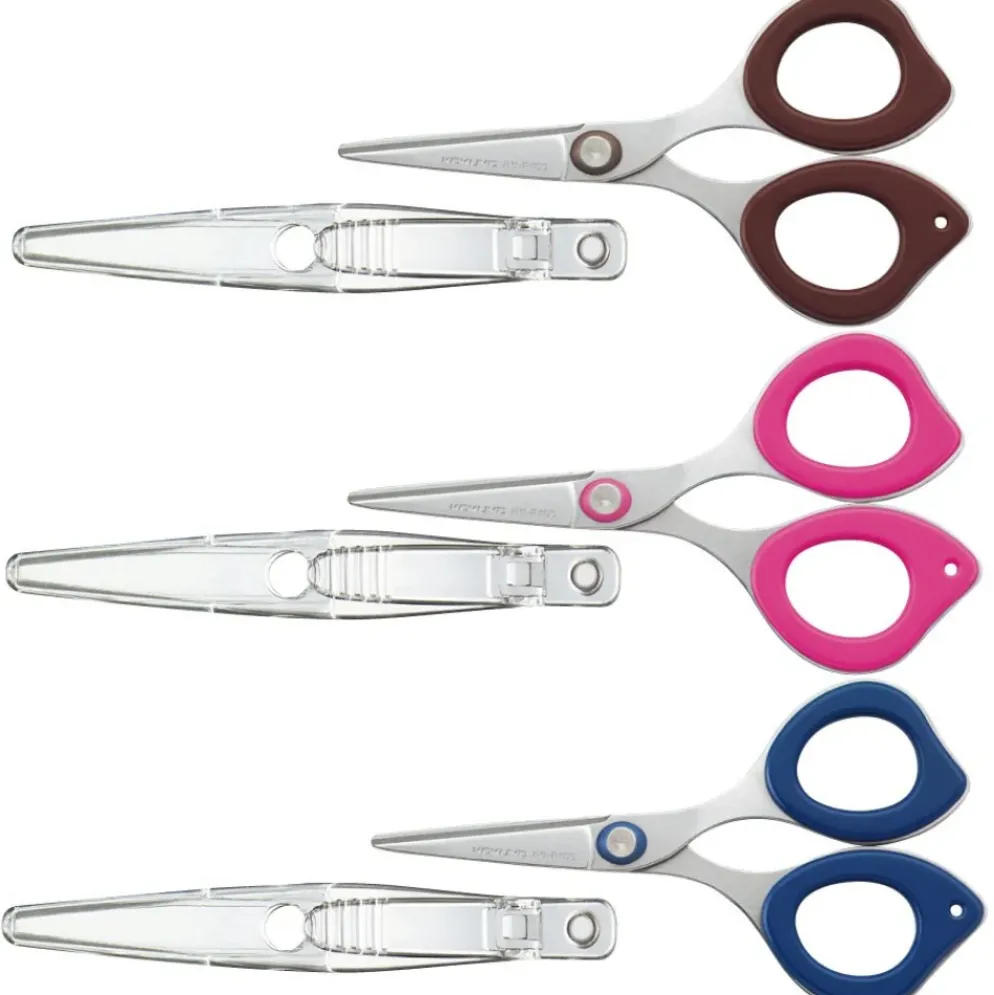 Kokuyo CLIPPY Non-Stick Scissors with Clip