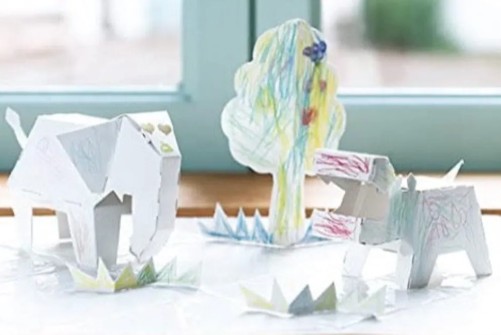 Kokuyo 3D Colouring Book Paper Animals